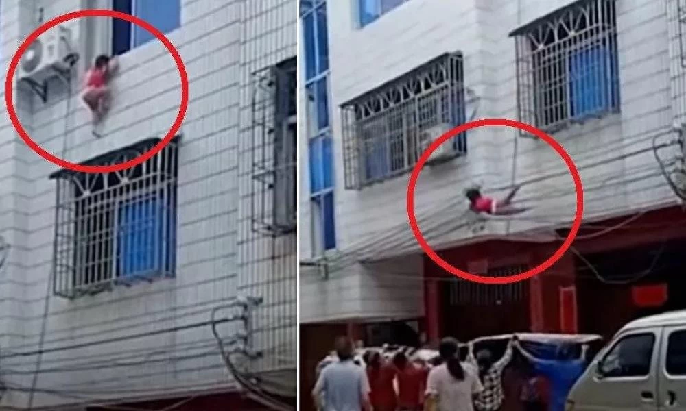 Συγκλονιστικό: Γείτονες σώζουν κοριτσάκι που πέφτει από τον τρίτο όροφο